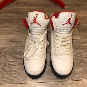 Youth Air Jordan 5s classic “Fire 🔥Red”Retro.